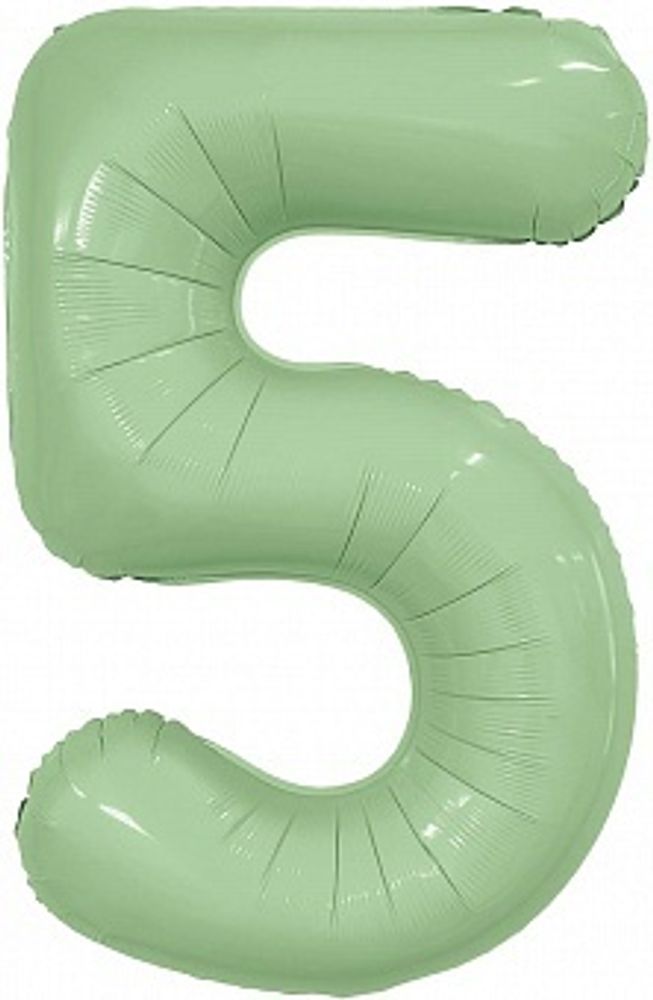 Р Цифра 5 Slim Олива (40&#39;&#39;/102 см)