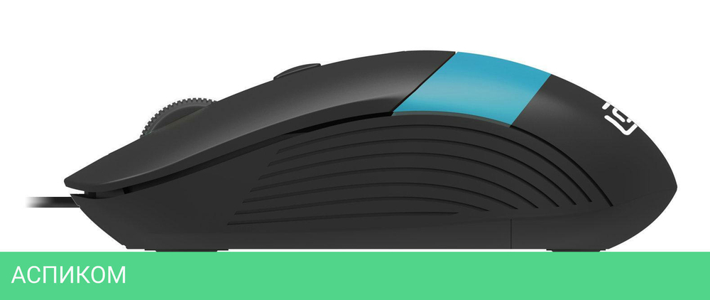 Мышь Oklick 310M черный/синий (1869099)