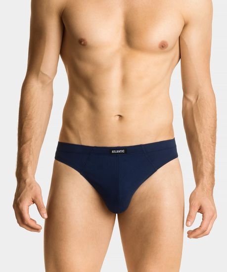 Трусы (5шт) мужские слипы спорт ATLANTIC, голубые + темно-синие + красные + черные, 5SMP-002