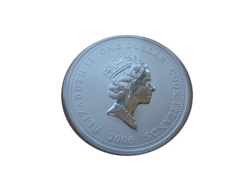 О-ва Кука 1 доллар 2006 Пожарная машина 1934 Коммер СЕРЕБРО