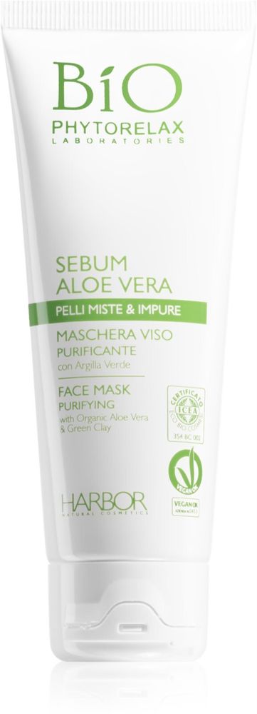 Phytorelax Laboratories очищающая маска для лица с алоэ вера Bio Sebum Aloe Vera