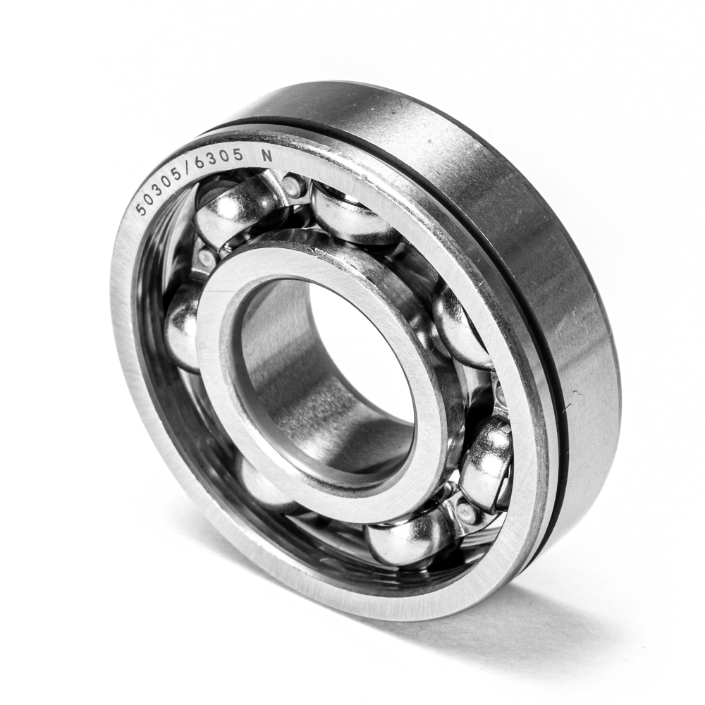 Подшипник шариковый радиальный однорядный открытый с проточкой на наружном кольце, 25х62х17 мм