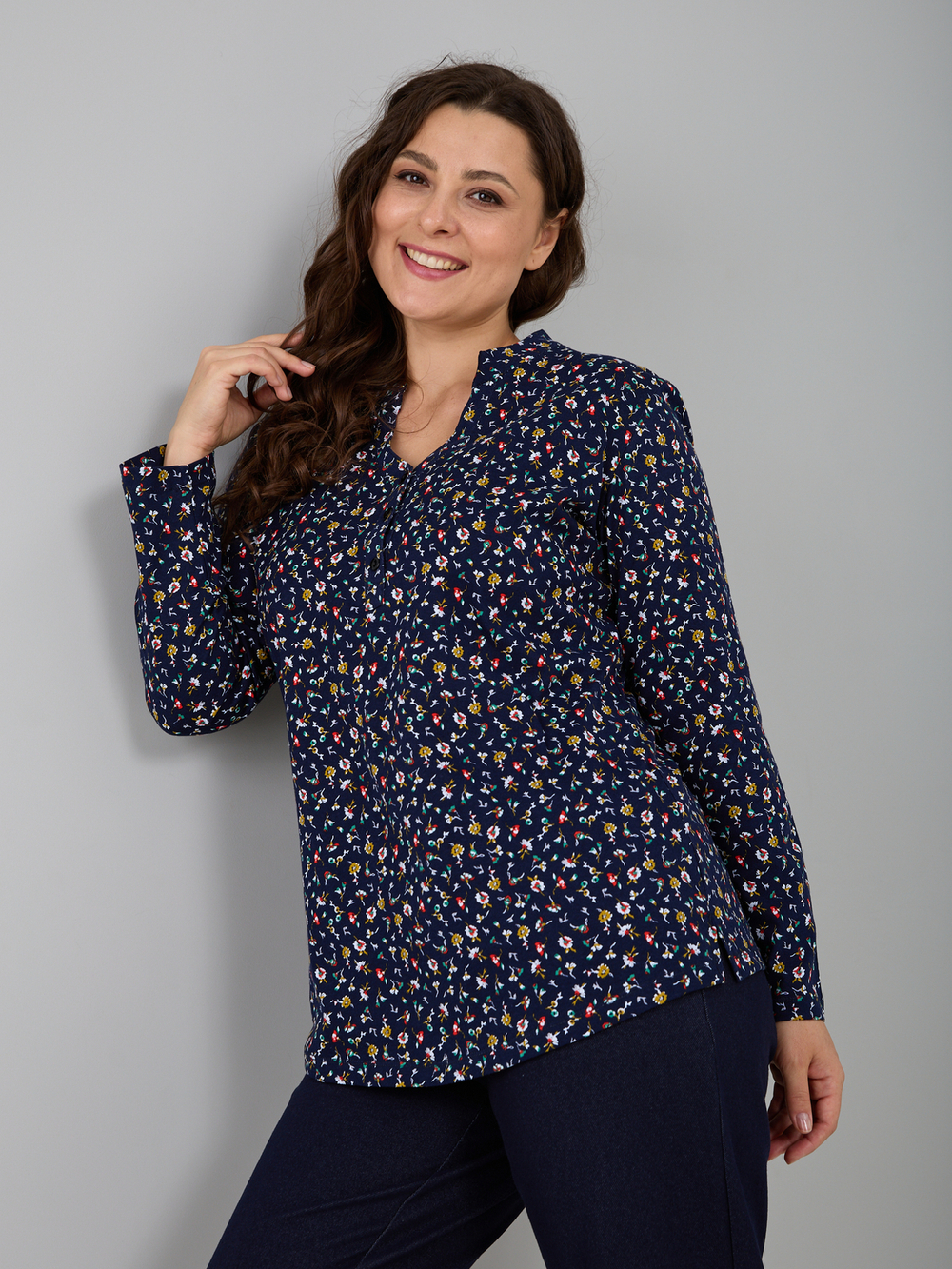 Блузка БЛ-22/цветочкинасинем