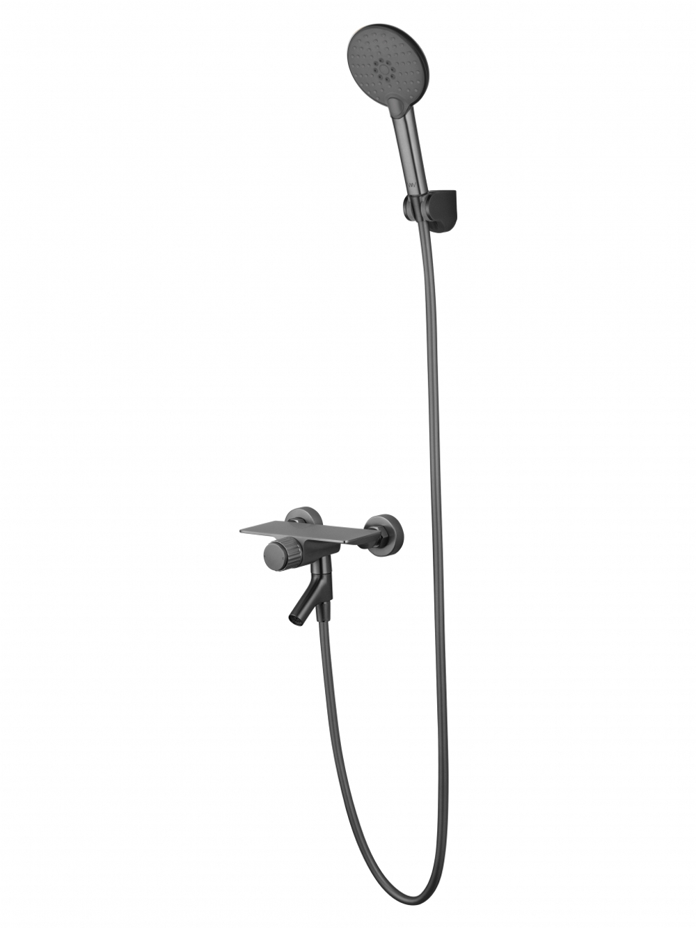 Смеситель для ванны с душем WONZON & WOGHAND, Темный графит (WW-FE05L221-BGG)