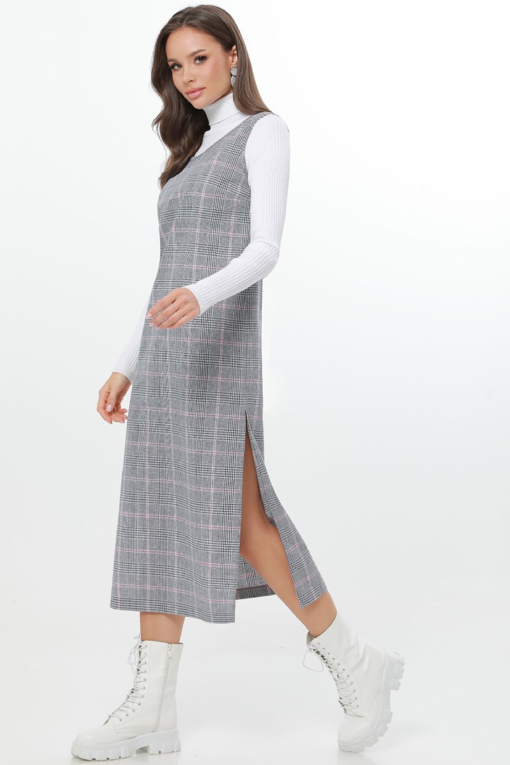 Сарафан повседневный в клетку DStrend (Акция)