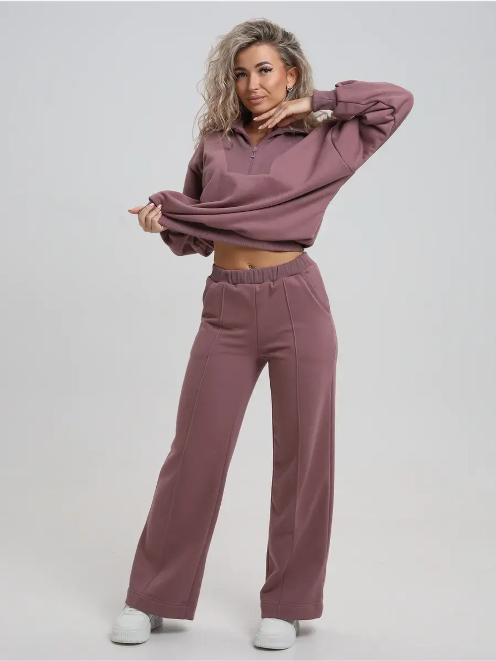 Спортивный костюм утепленный без начеса с брюками