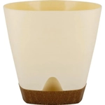 Горшок для цветов InGreen WOOD D140мм 1,35л с прикорневым поливом сливочный/бук