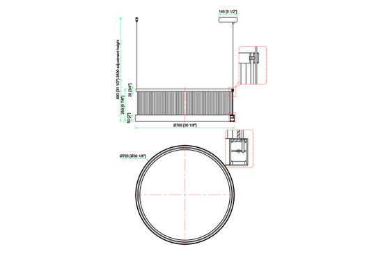 91GH-97077 Люстра подвесная шампань/акрил d76*h25см