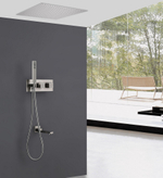 Душевая система ABBER Daheim AF8254SP скрытого монтажа с изливом, термостат, сатин