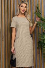 Платье Европейский шик НЬЮ (бежевое) П13438-19М LT Collection