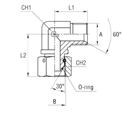 Соединение PFN90 26х1.5 - 26х1.5