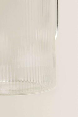 ZARA HOME КУВШИН ИЗ БОРОСИЛИКАТНОГО СТЕКЛА С ЛИНЕЙНЫМ ДИЗАЙНОМ, БЕЛЫЙ