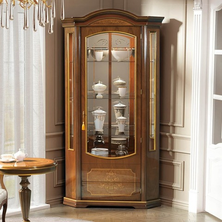 ФЛОРИАНА Шкаф-витрина угловая