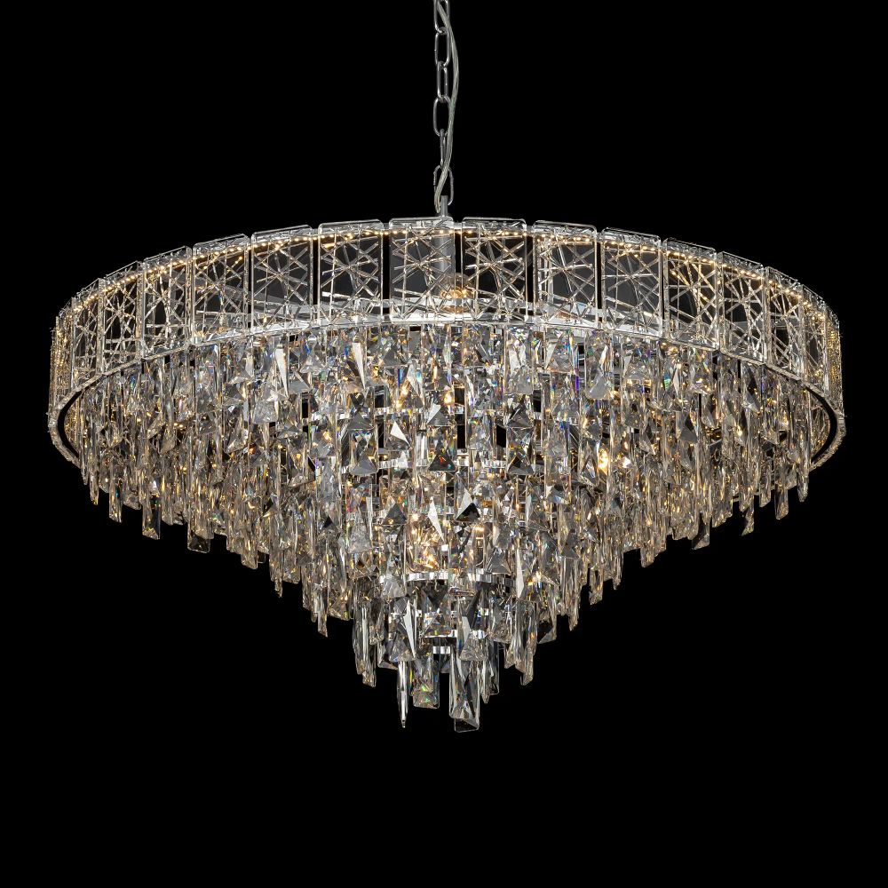 Citilux SAGRADA CL317281 Люстра хрустальная подвесная Хром