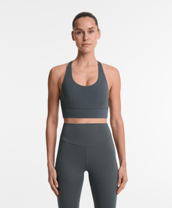 Oysho Спортивный бюстгальтер с бретелями на спине, масляно-синий