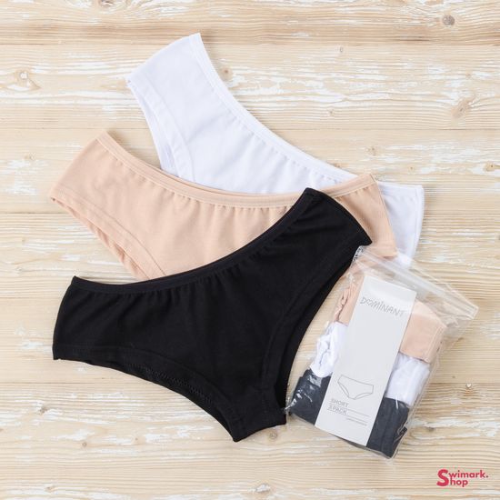 Трусики женские DOMINANT 85000-23, SHORT, 3 шт. в уп.