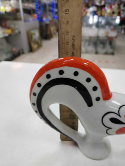 Скульптура "Петух" авт.Азарова (ретро) надгл краски