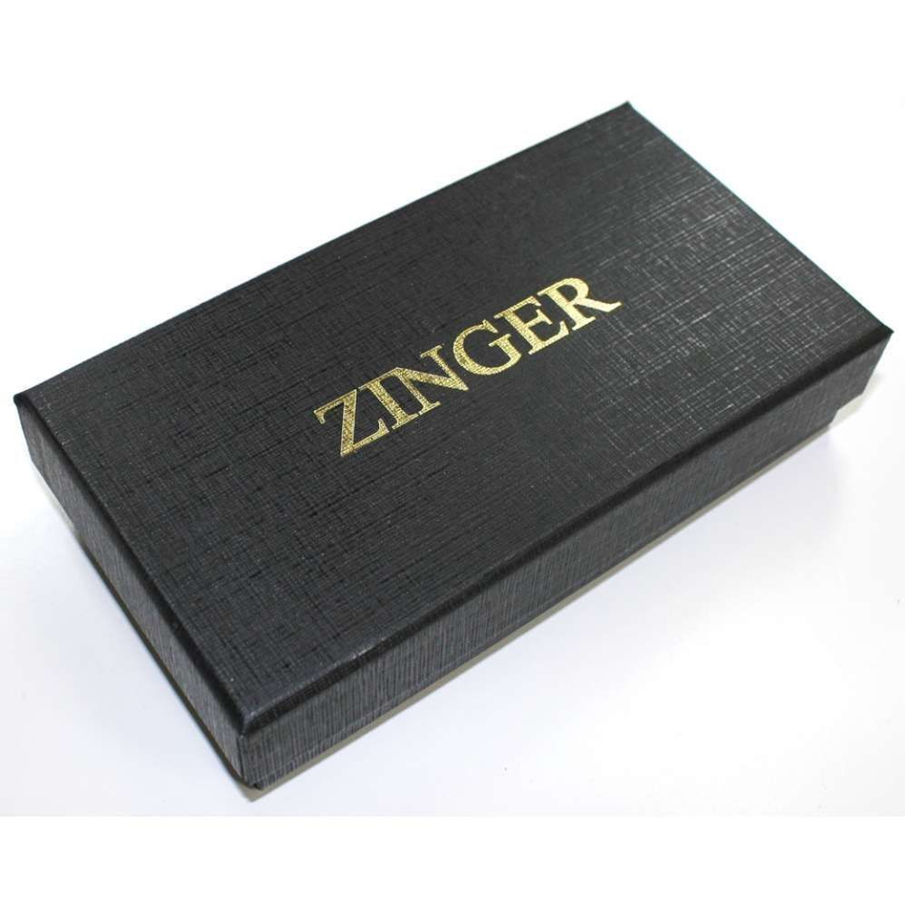 Zinger Маникюрный набор 6 предметов 7103 S серебро, футляр на молнии /бежевая клетка