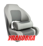 Кресло с болстером Delux Sport Flip Up, обивка угольный/серый винил (упаковка из 2 шт.)