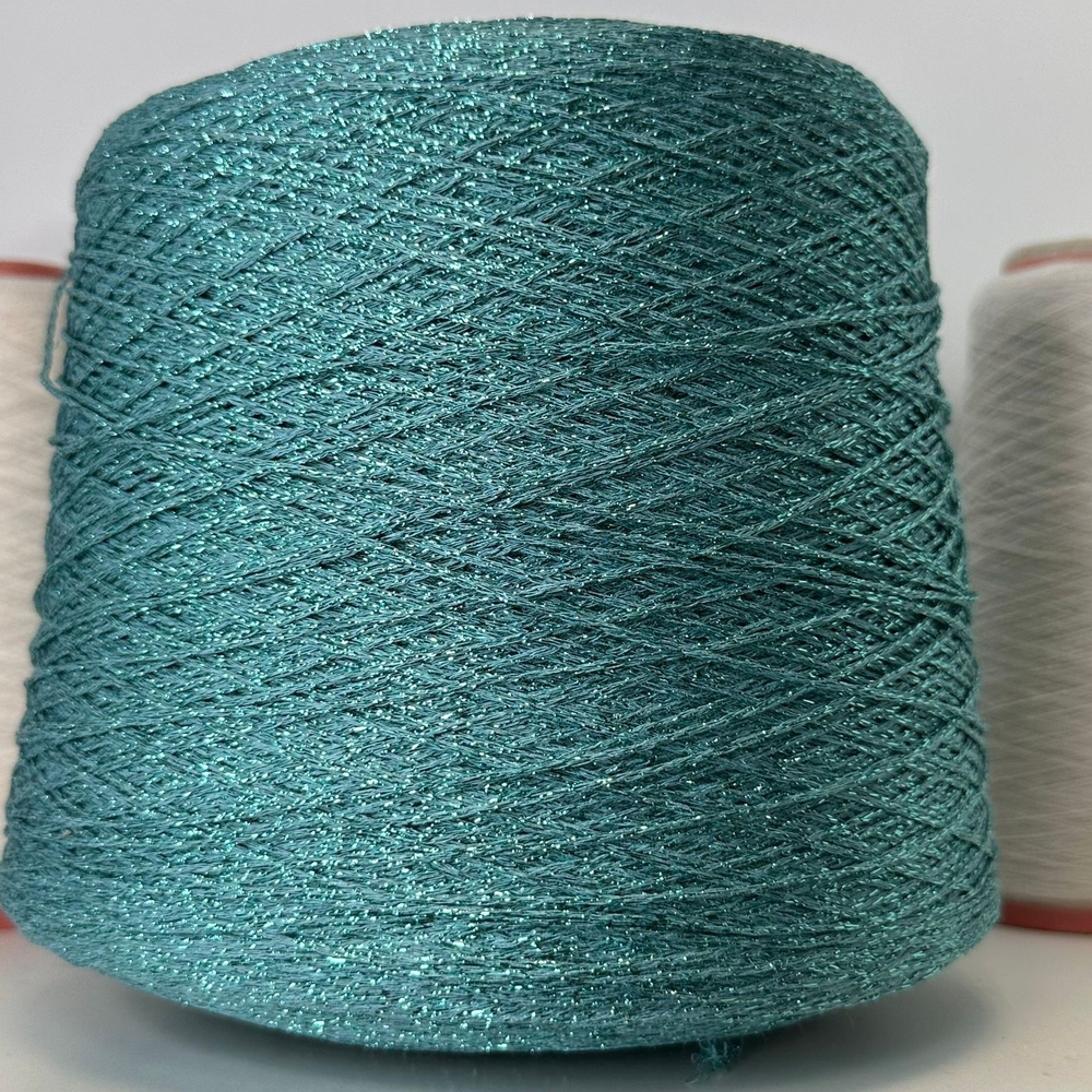FORNITORE - Torcitura di Domaso; 80% вискоза, 20% люрекс; шнурок; 400м/100гр; col. 7N3, цвет: бирюзовый