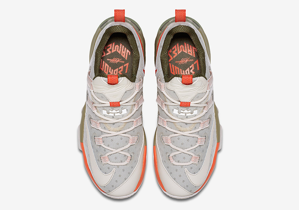 Заказать в Москве Nike LeBron 13 Low White Olive Orange