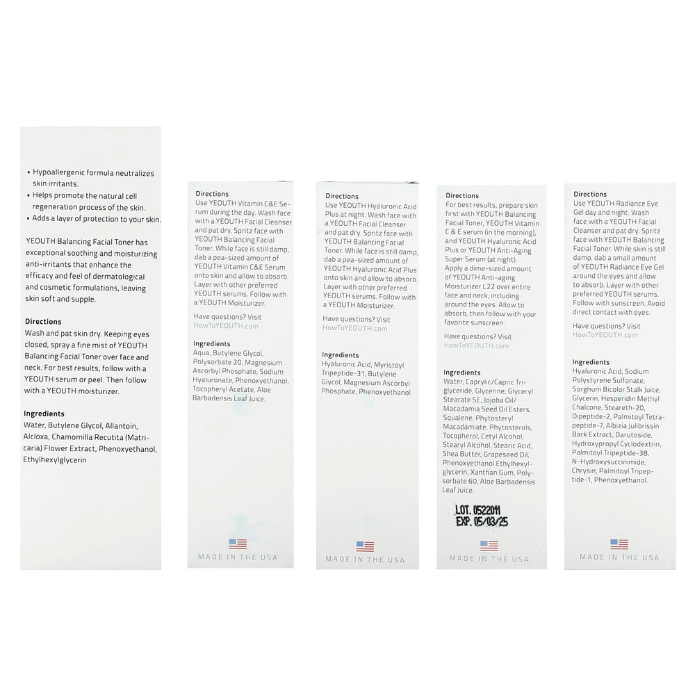 YEOUTH, Fine Your Y, набор из 5 предметов