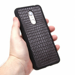 Панель из экокожи Рептилия для Xiaomi Redmi 5 Plus, 010027 Черный