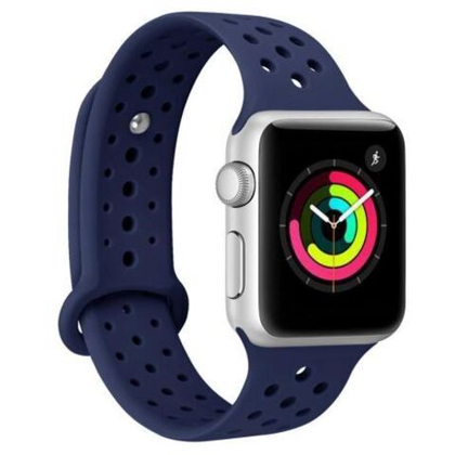 Ремешок Apple Watch 42мм,спортивный,темно синий Replica