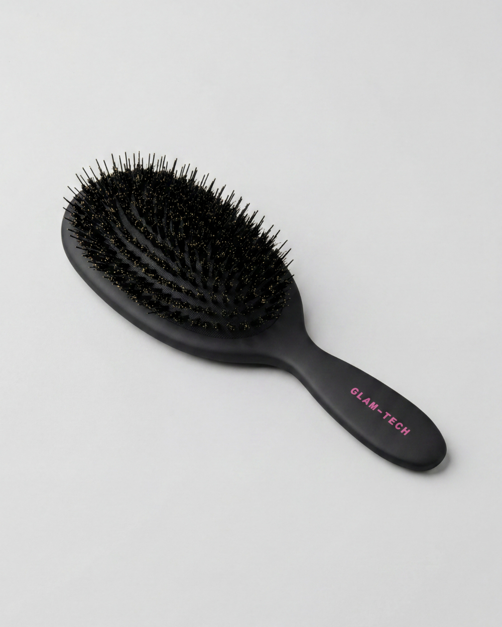 Овальная массажная щетка для волос с комбинированной щетиной Glam-Tech Nylon Mixed Boar Brush
