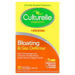 Culturelle, Пробиотики, вздутие живота и газовая защита, 30 вегетарианских капсул