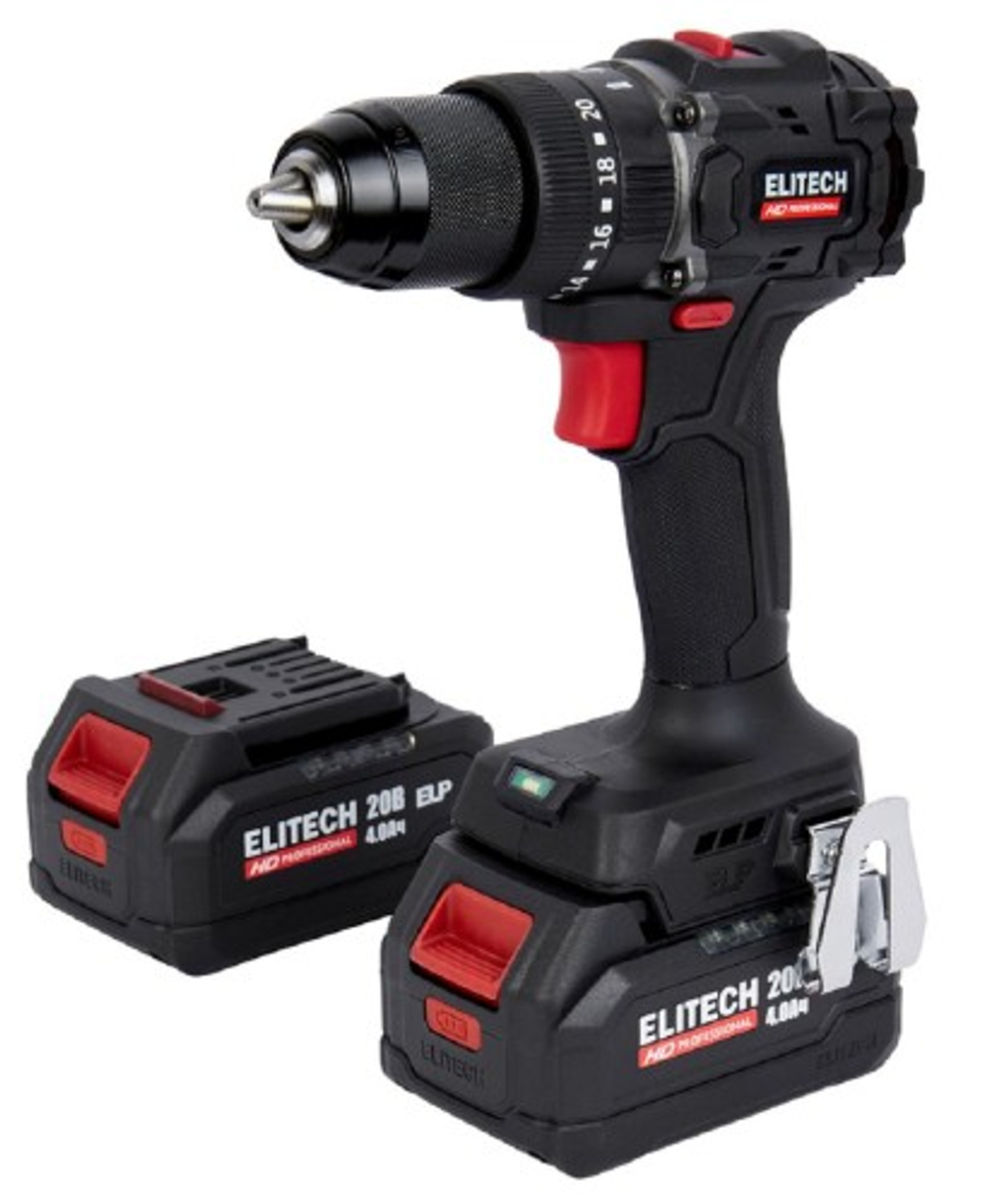 Дрель-шуруповерт аккумуляторная ELITECH CD 20ISL2 (E2201.041.02) HD 205723