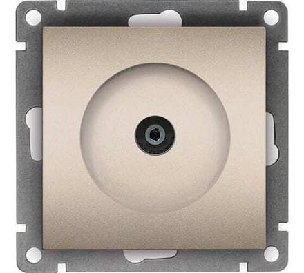 Розетка телевизионная одноместная "UNIVersal" серия "Афина", с/у, тупиковая, 75Ом, ч/д 4-2400Мгц, ша