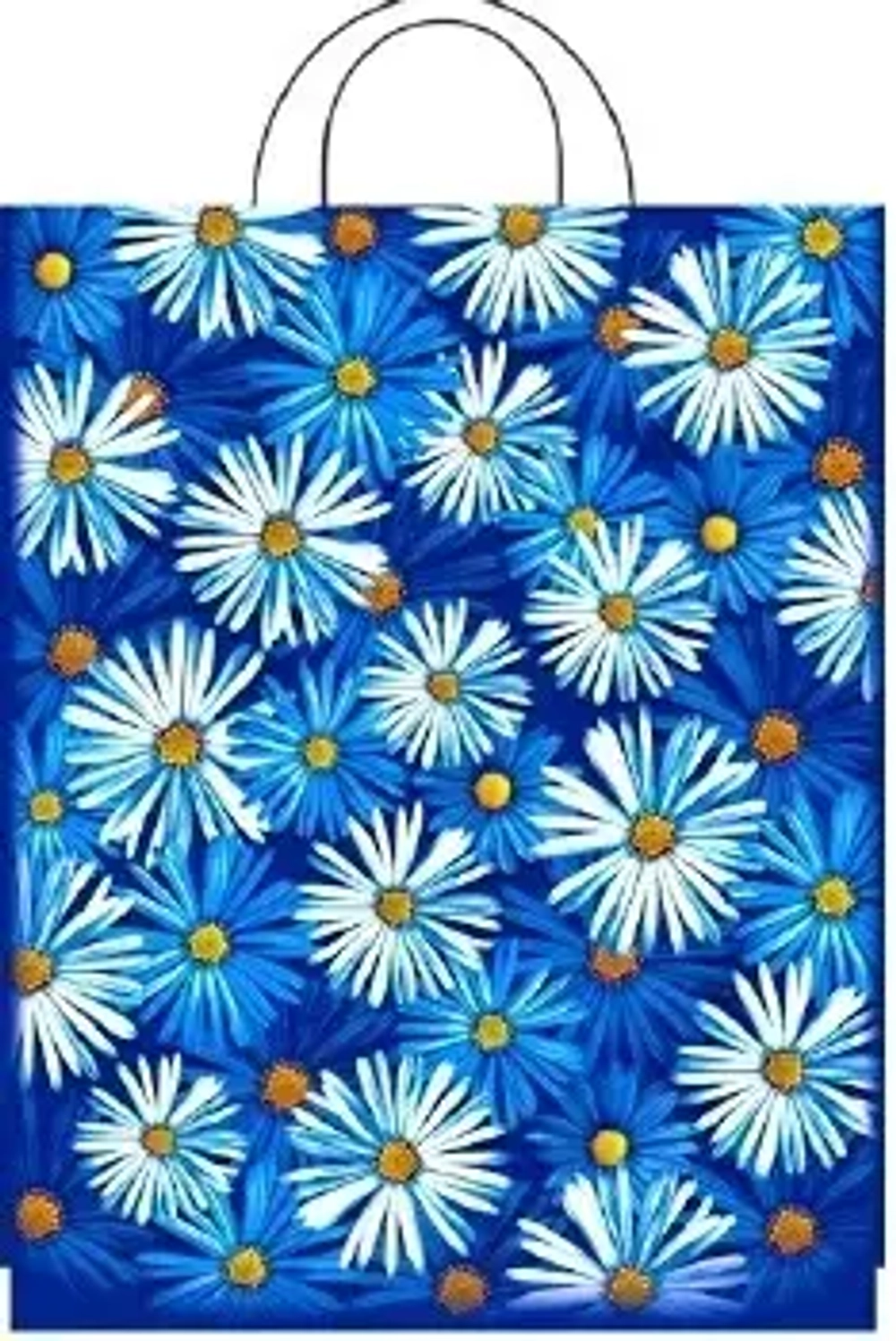 Пакет ПЭ с петлевой ручкой 28х55см (55) (Пробуждение) Интерпак (х25/500)