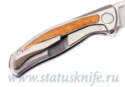 Нож Широгоров Флиппер F95NL Bronze Canaito Wood S90V MRBSфотография - 7