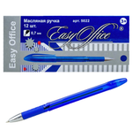 Ручка масляная 0.7мм. синяя, резиновый грип 5022 (Easy Office)