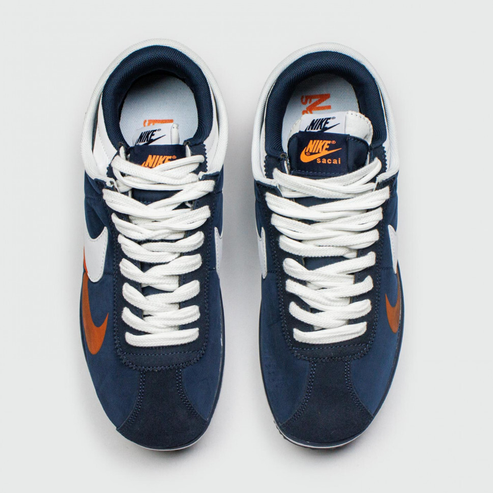 кроссовки Nike Cortez 4.0 x Sacai Blue / Orange