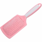 Расческа массажная «Silk hair», прямоугольная, цвет розовый, 26 см