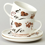 Чайный набор 4 предмета 250мл "Coffee mania"