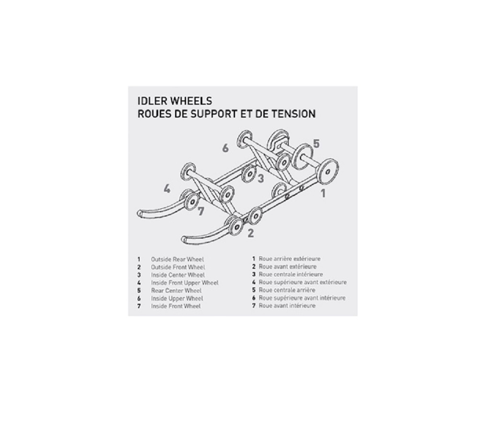 Ролик гусеничный KIMPEX без подшипника, 3.325" , алюм., 6004-2RS (04-116-105)