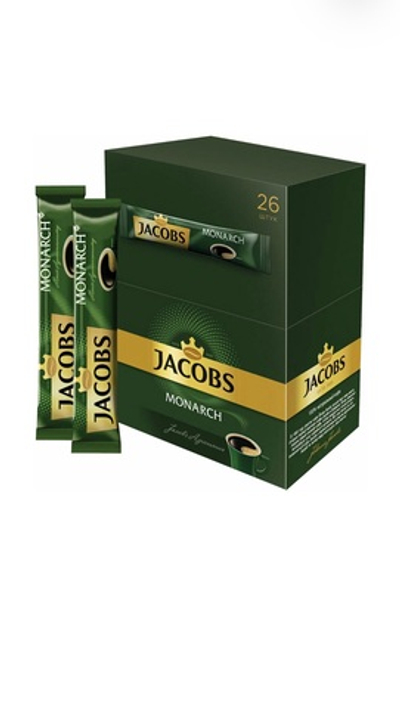 Кофе растворимый порционный JACOBS “Monarch” ,сублимированный , в пакетиках , 26 уп., 46.8 г.