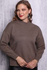 Свитер "Личный мотив" (шоколад) Elza (Акция)
