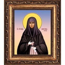 Анастасия Титова преподобномученица послушница. Икона на холсте.