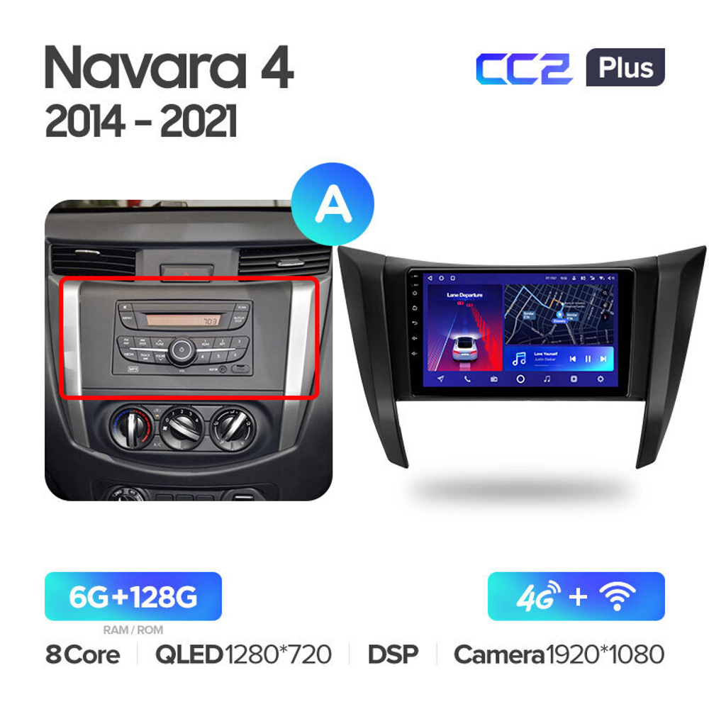 Teyes CC2 Plus 9" для Nissan Navara 2014-2021