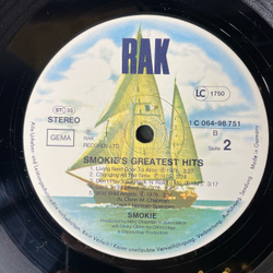 Винтажная виниловая пластинка LP Смоуки Smokie Greatest Hits (Германия 1977) I'll Meet You At Midnight