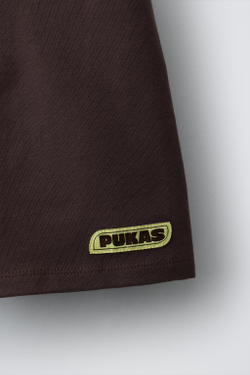ZARA X PUKAS ВЕЛОСИПЕДКИ В РУБЧИК PUKAS SURF, КОРИЧНЕВЫЙ