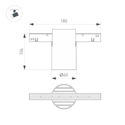 Светильник MAG-ORIENT-AXIO-R60-15W Warm3000 (WH, 24 deg, 48V) (Arlight, IP20 Металл, 5 лет) 059258