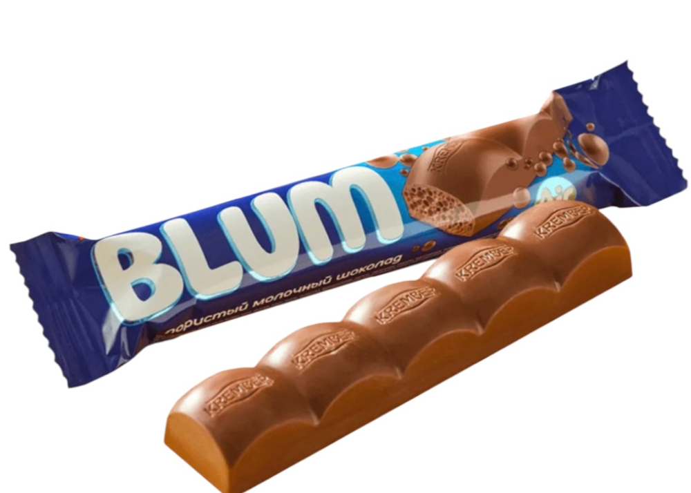 Шоколад пористый Блюм/BLUM 30г. (25руб./шт.) (40) ГЛОБАЛ ШОКОЛАД