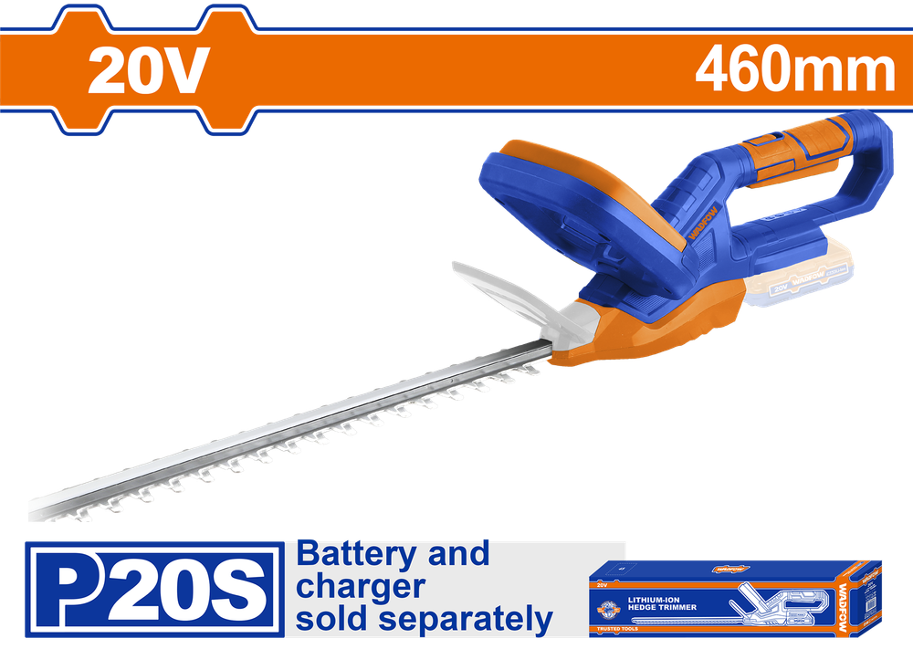 Кусторез аккумуляторный WADFOW WLYP540 20 В 460 мм
