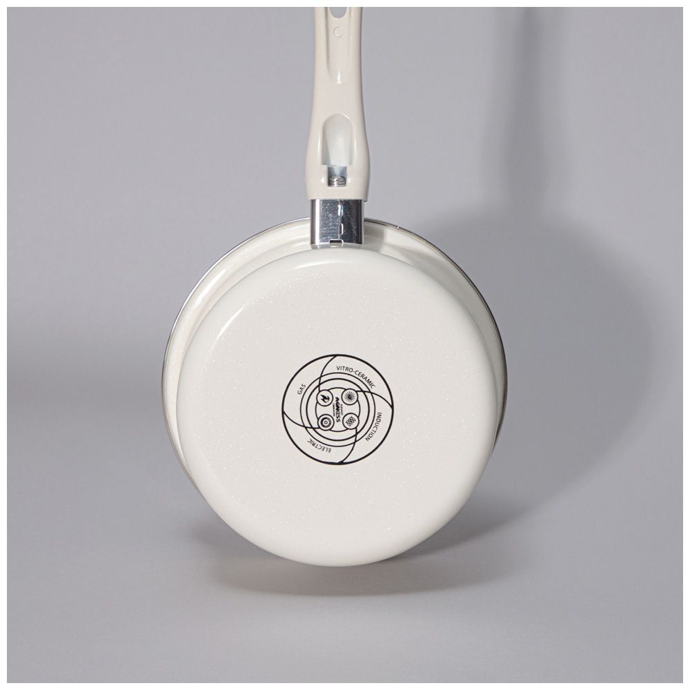 КОВШ AGNESS ЭМАЛИРОВАННЫЙ С ЭМАЛИРВОАННОЙ КРЫШКОЙ СЕРИЯ "CHARM", 1,5Л, 18Х8СМ