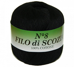 Пряжа Filo Di Scozia №8 50г, 340м, 100%мерсеризованный хлопок (цена за 1 шт)